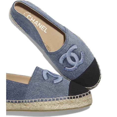 chanel espadrilles denim.